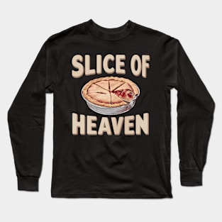 "Slice of Heaven", Retro Design Long Sleeve T-Shirt